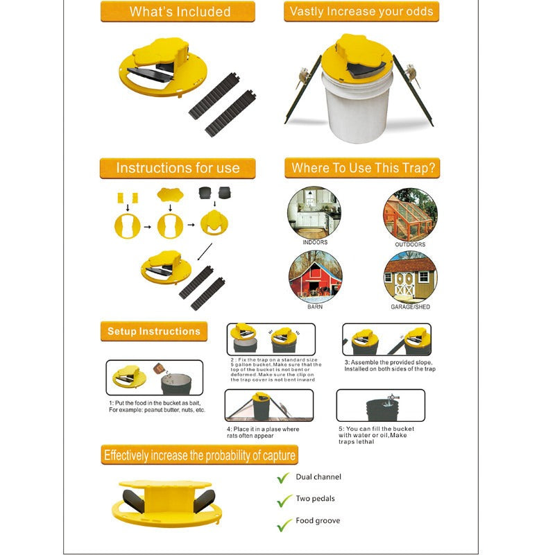 4-pack musfälla med hinklock 1