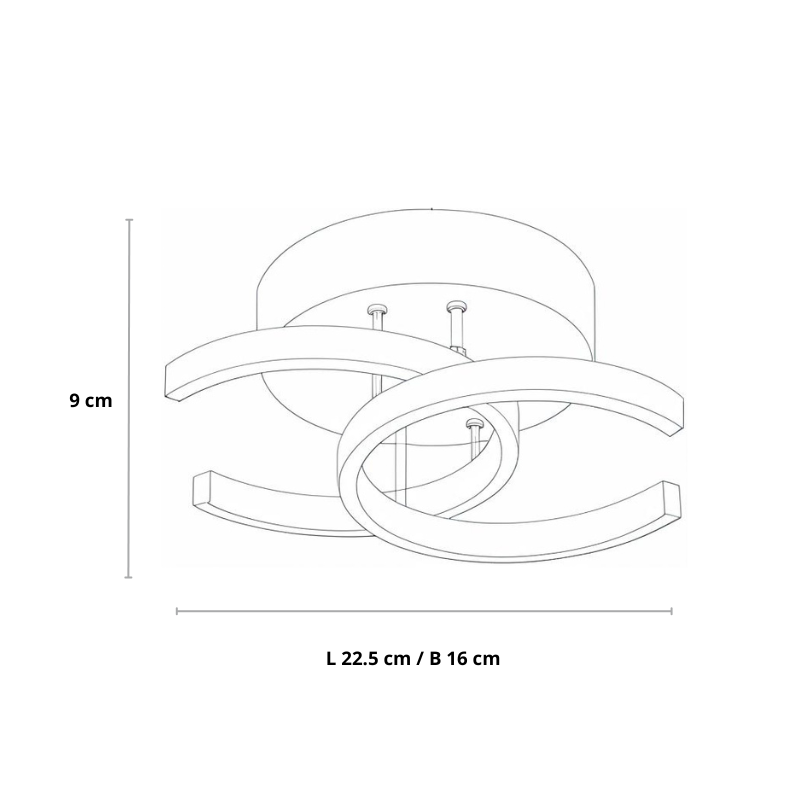 Acantha - Modern LED-taklampa 4