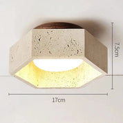 Albora - Wabi Sabi Travertin LED-taklampa 5