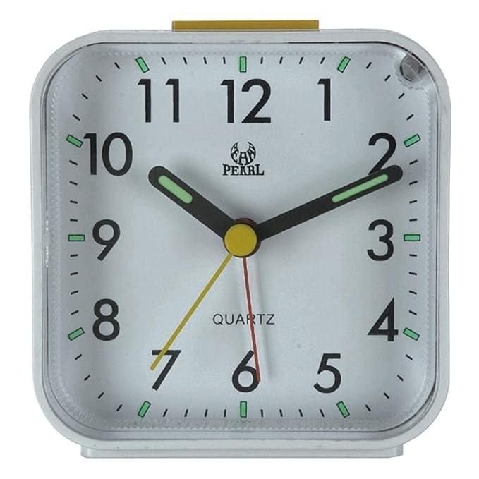 Analog Bedside Alarm Clock with Silent Movement, Night Light, and Snooze Function for Peaceful Mornings 5