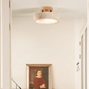 Aterna - Rund travertin LED-taklampa 1