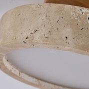 Aterna - Rund travertin LED-taklampa 4