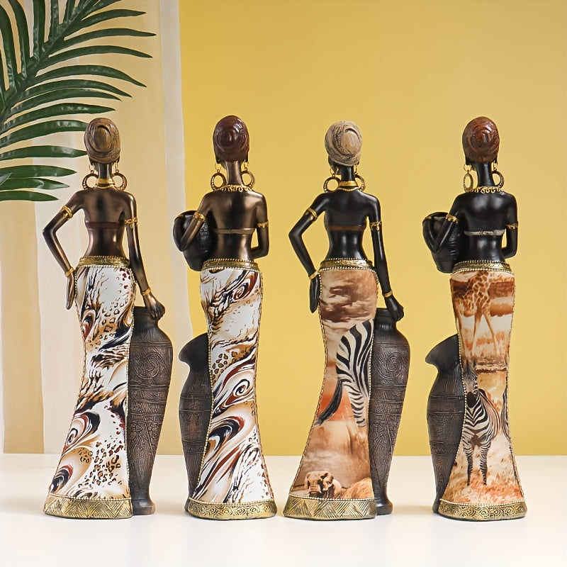 Authentic African Tribal Ornaments Set of 2 for Unique Home Decor and Cultural Room Decor 5