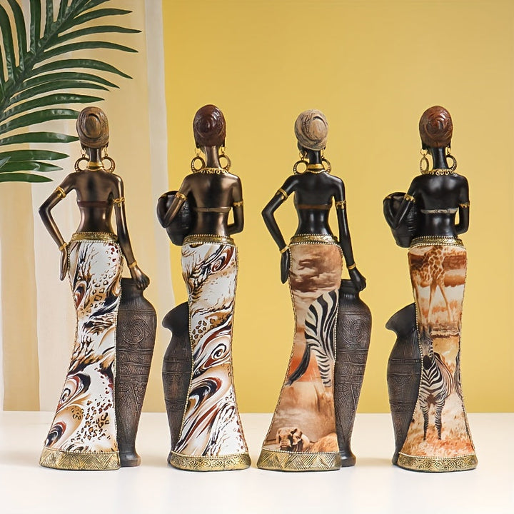 Authentic African Tribal Ornaments Set of 2 for Unique Home Decor and Cultural Room Decor 5