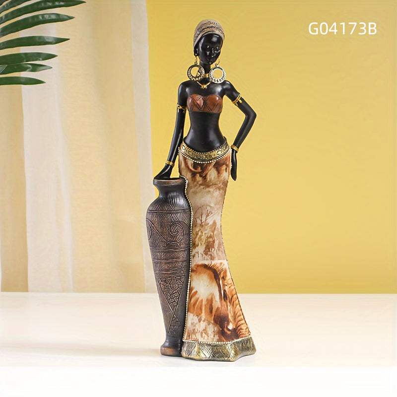 Authentic African Tribal Ornaments Set of 2 for Unique Home Decor and Cultural Room Decor 6