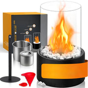 Bärbar bordskamin i glas 3