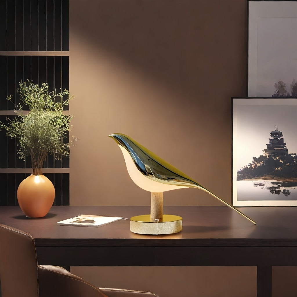 Bird-Shaped LED Lamp with Adjustable Light Modes for Elegant Home Decor 0