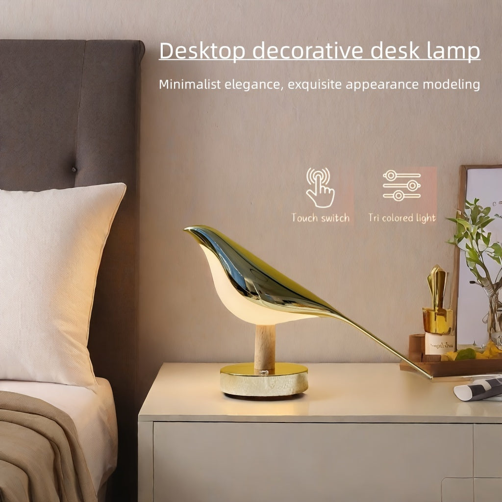 Bird-Shaped LED Lamp with Adjustable Light Modes for Elegant Home Decor 3