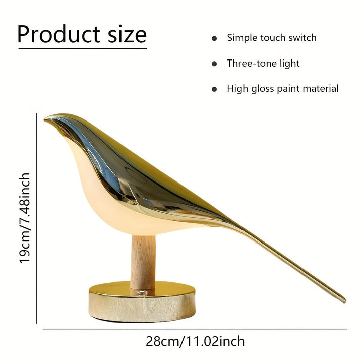 Bird-Shaped LED Lamp with Adjustable Light Modes for Elegant Home Decor 6