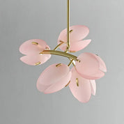 Calypso - Skandinavisk rosa tulpantaklampa i glas 4