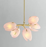 Calypso - Skandinavisk rosa tulpantaklampa i glas 6