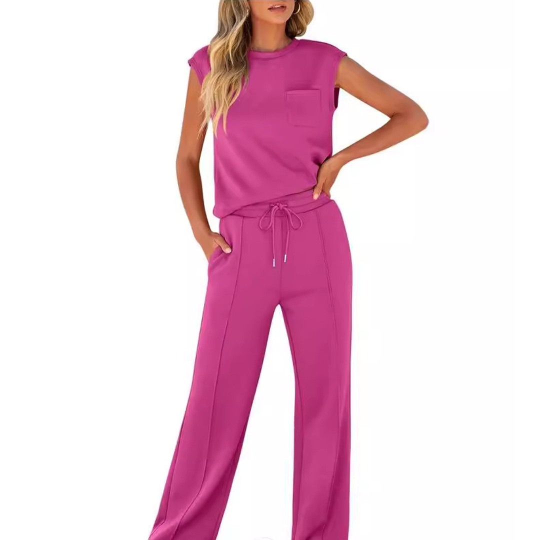 Casual Summer Lounge Set for Women - Lightweight and Comfortable Co-Ord 2