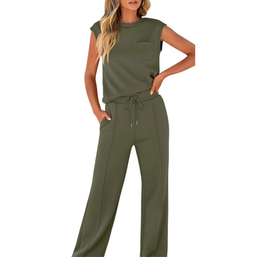 Casual Summer Lounge Set for Women - Lightweight and Comfortable Co-Ord 5