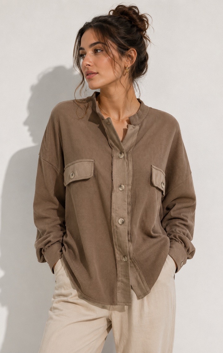 Women's Jacket - Elegant Corduroy Design for Versatile Everyday Style