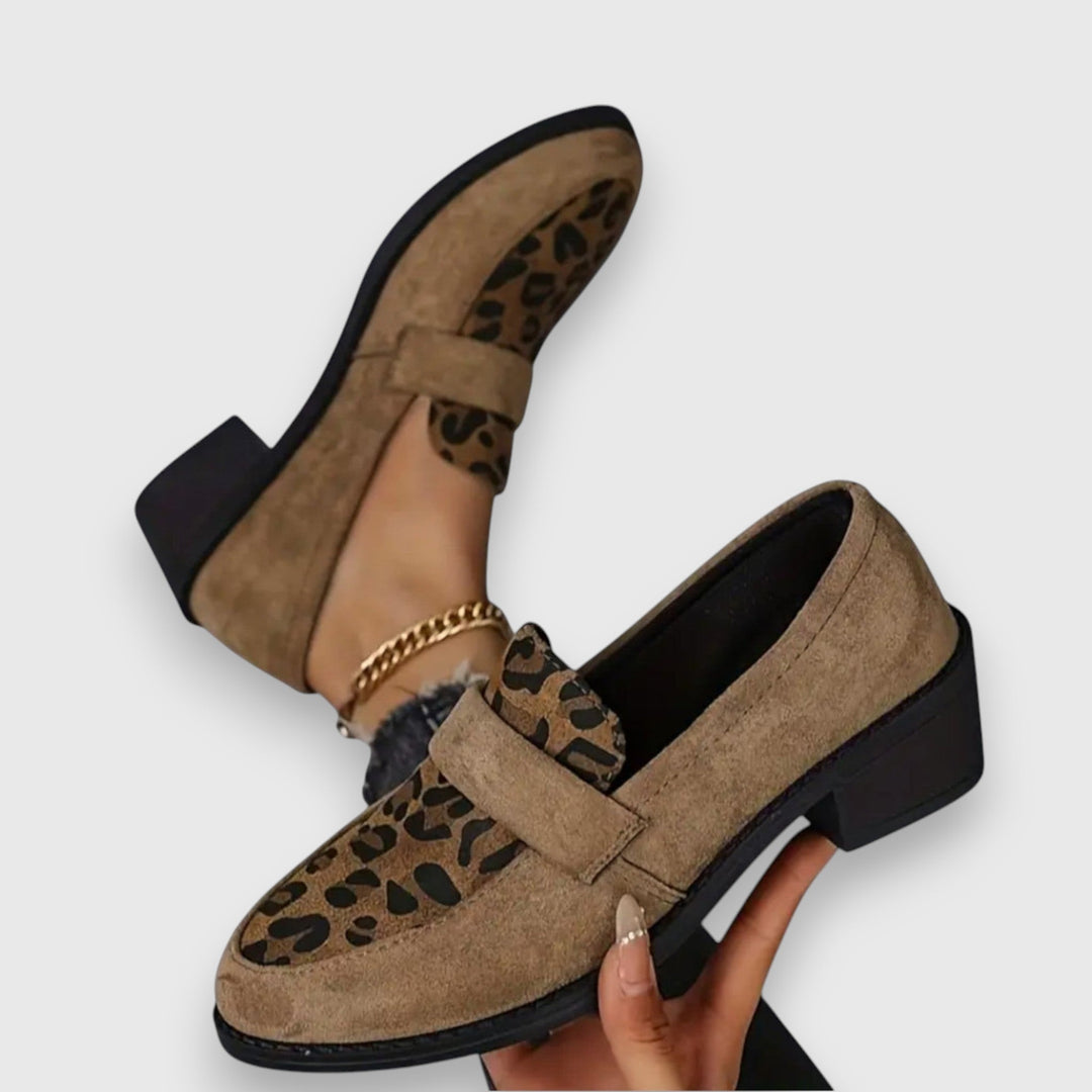 Chic Leopard Print Women's Loafers - Stylish, Comfortable Footwear for Casual and Semi-Formal Wear 0