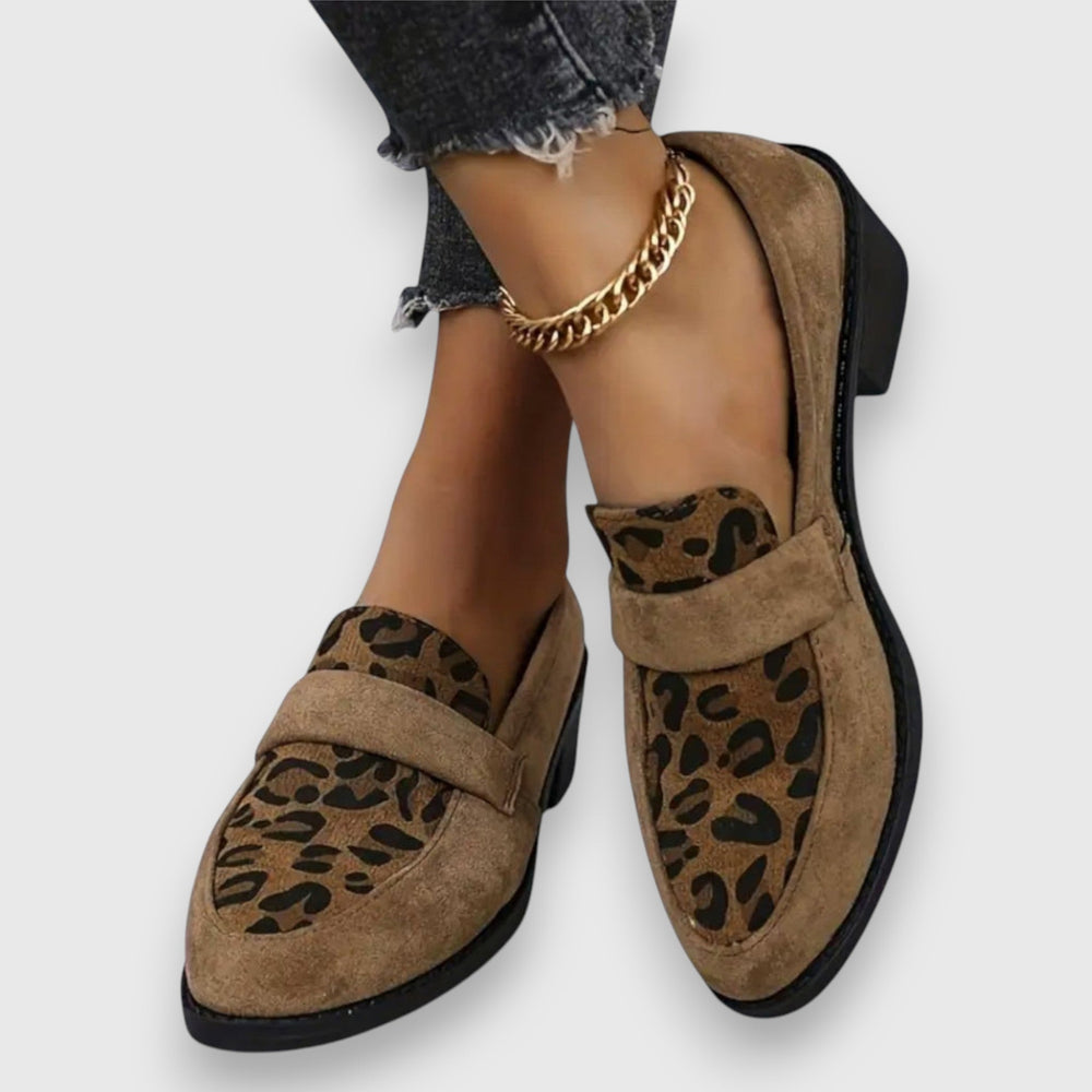 Chic Leopard Print Women's Loafers - Stylish, Comfortable Footwear for Casual and Semi-Formal Wear 1