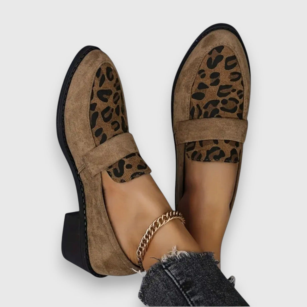 Chic Leopard Print Women's Loafers - Stylish, Comfortable Footwear for Casual and Semi-Formal Wear 2