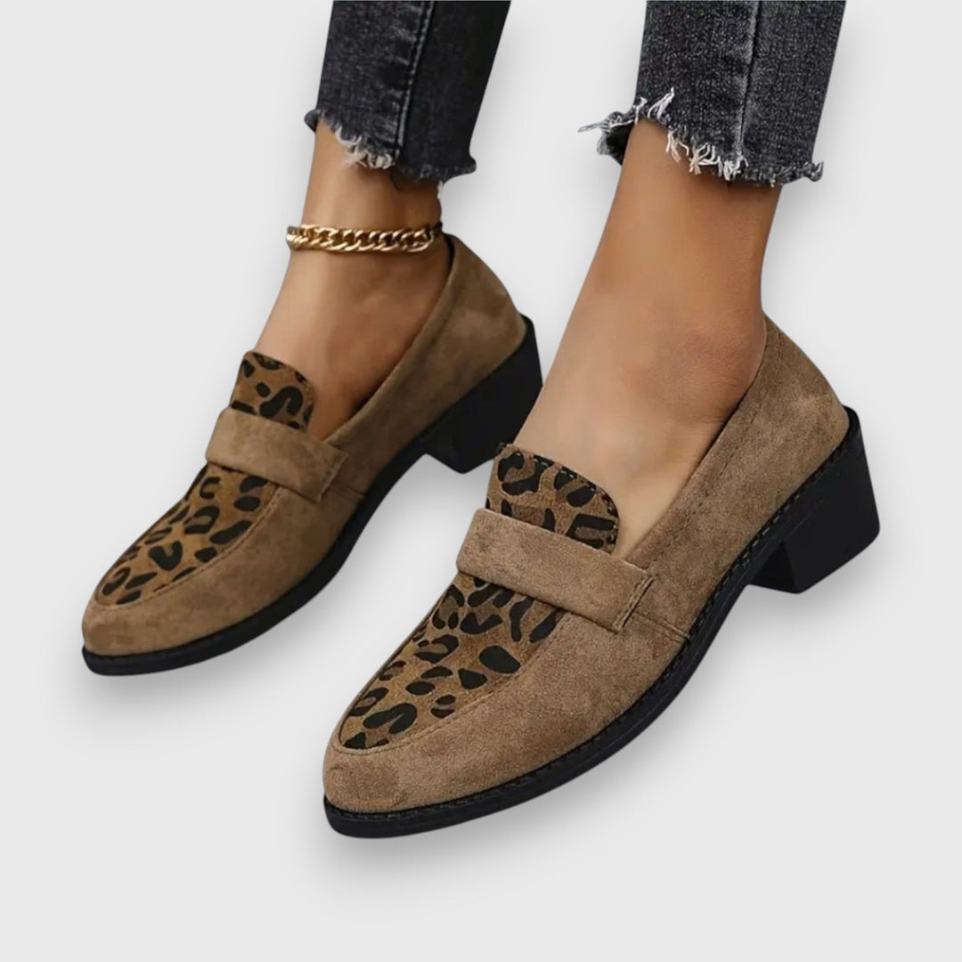 Chic Leopard Print Women's Loafers - Stylish, Comfortable Footwear for Casual and Semi-Formal Wear 3