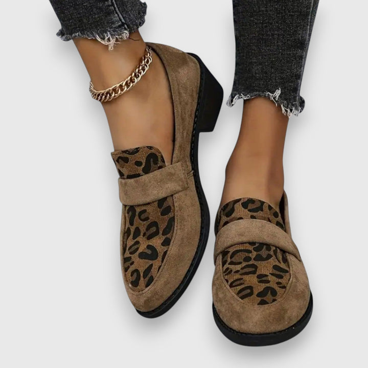 Chic Leopard Print Women's Loafers - Stylish, Comfortable Footwear for Casual and Semi-Formal Wear 4