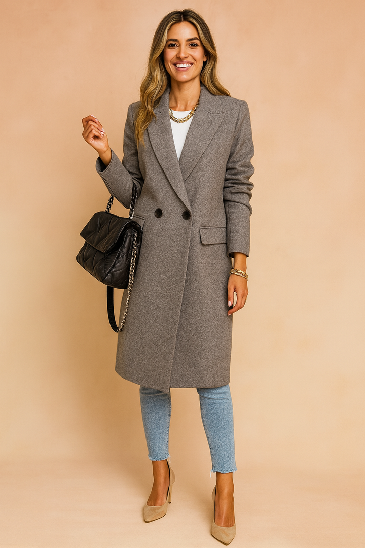 Classic Double-Breasted Coat for Timeless Elegance 4