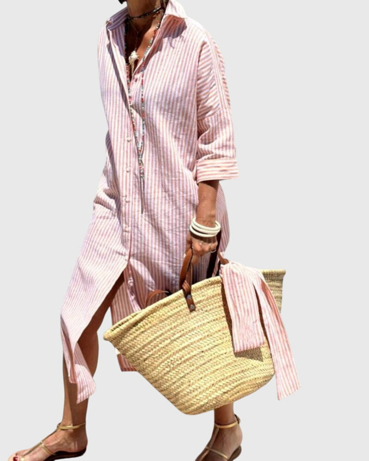 Classic Striped Dress for Effortless Elegance and Everyday Comfort 1