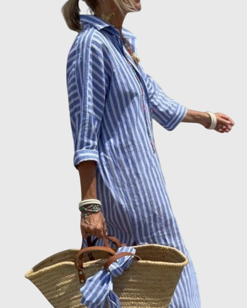 Classic Striped Dress for Effortless Elegance and Everyday Comfort 3