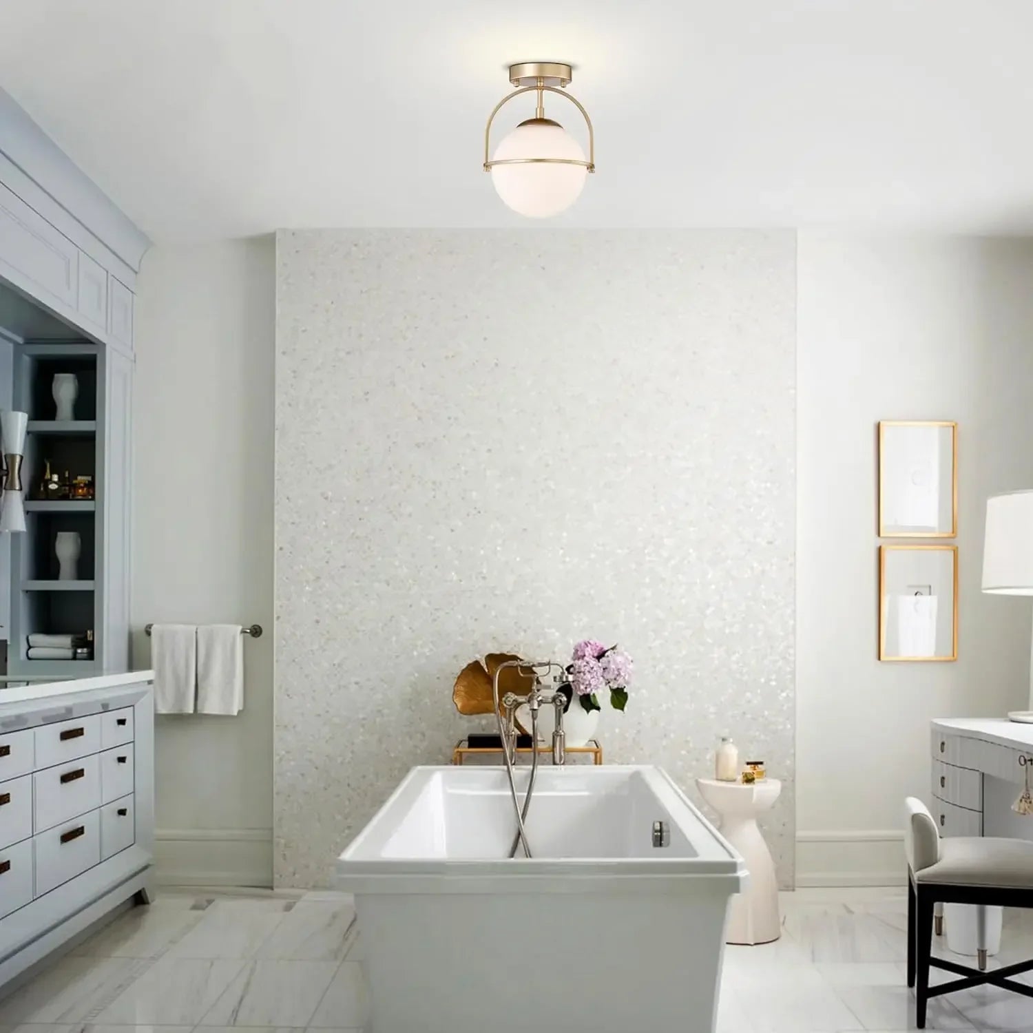 Corinna - Skandinavisk taklampa i mjölkglas 3