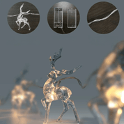 CrystalCheer | Älggirlangdekoration för högtidsdekoration 5