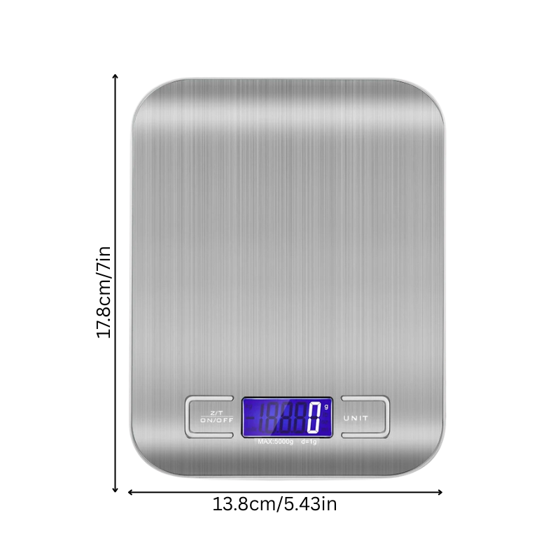 Digital Köksvåg med Bakgrundsbelyst LCD och USB-laddning – Kompakt och Precis 1