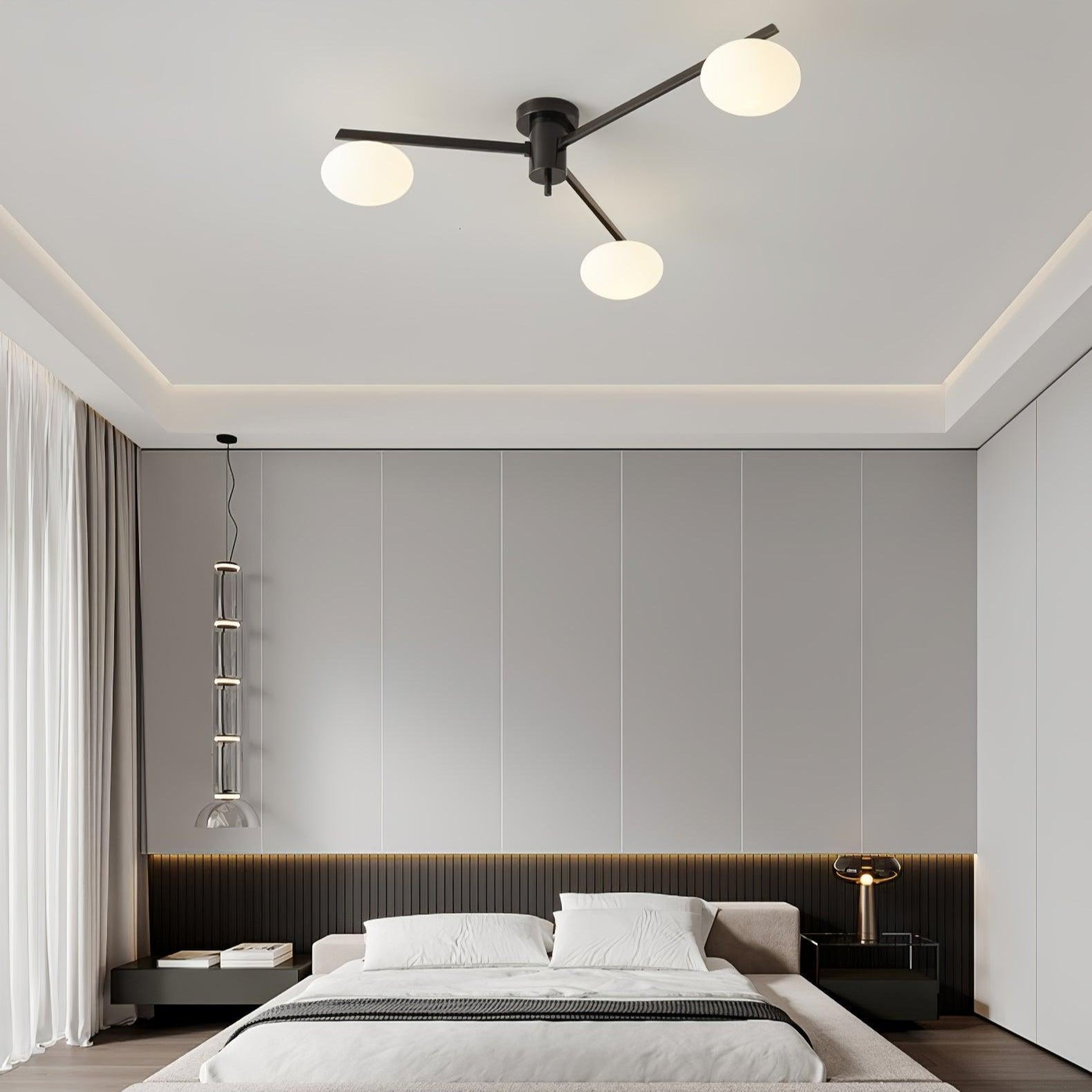 Drusilla - Minimalistisk skandinavisk taklampa i glas 6