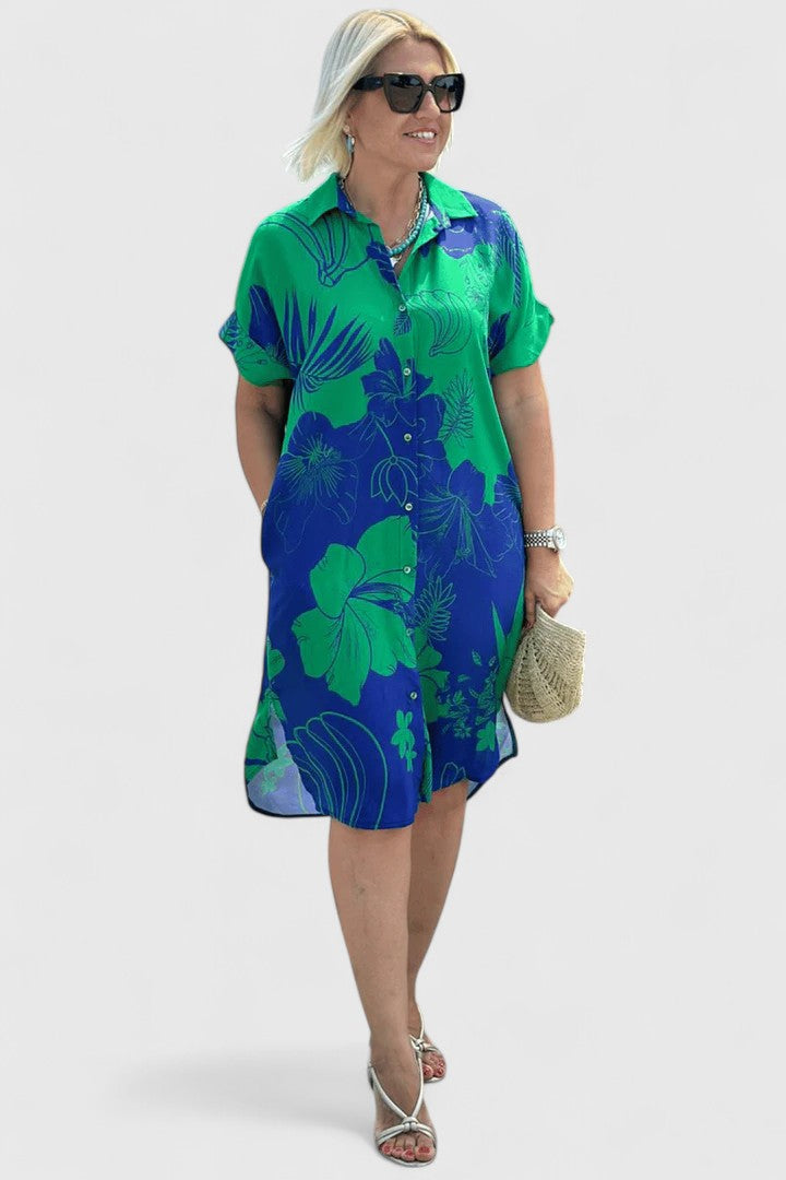 Effortless Chic Short Sleeve Dress with Pockets for Sunny Days 2