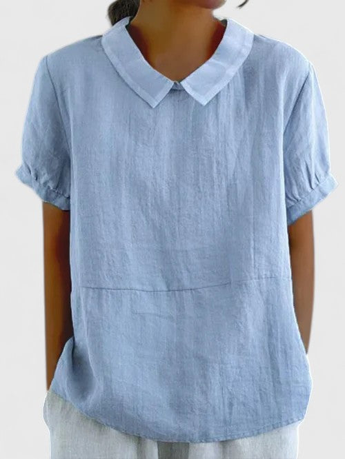 Women's White Blouse - Elegant and Versatile Fashion Top for Effortless Style and Comfort