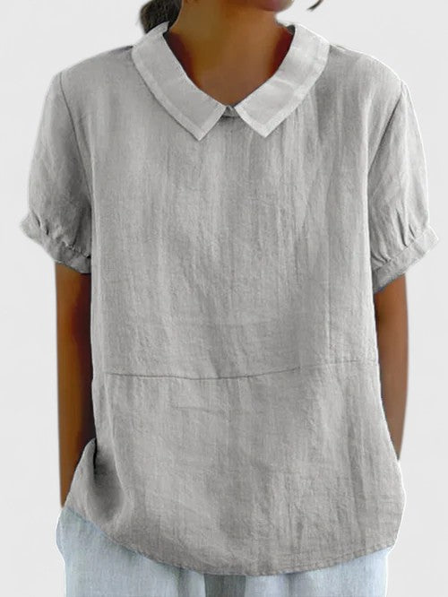 Women's White Blouse - Elegant and Versatile Fashion Top for Effortless Style and Comfort