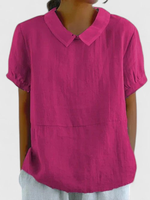 Women's White Blouse - Elegant and Versatile Fashion Top for Effortless Style and Comfort