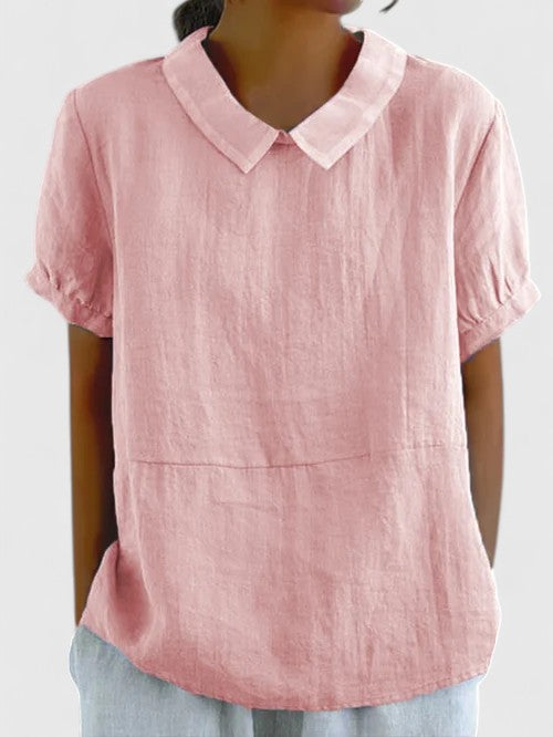 Women's White Blouse - Elegant and Versatile Fashion Top for Effortless Style and Comfort