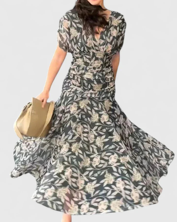 Elegant A-Line Dress with Tulle Sleeves for Special Occasions 0