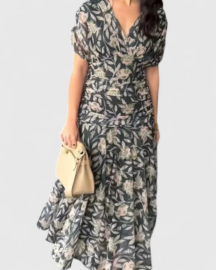 Elegant A-Line Dress with Tulle Sleeves for Special Occasions 1