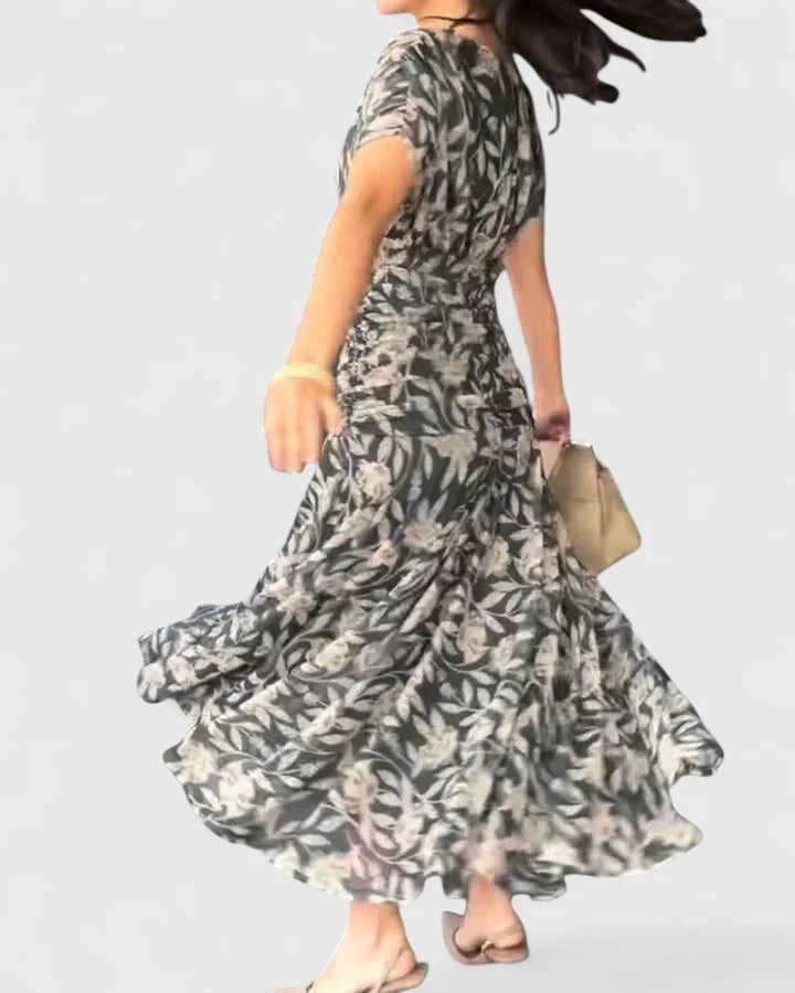 Elegant A-Line Dress with Tulle Sleeves for Special Occasions 2