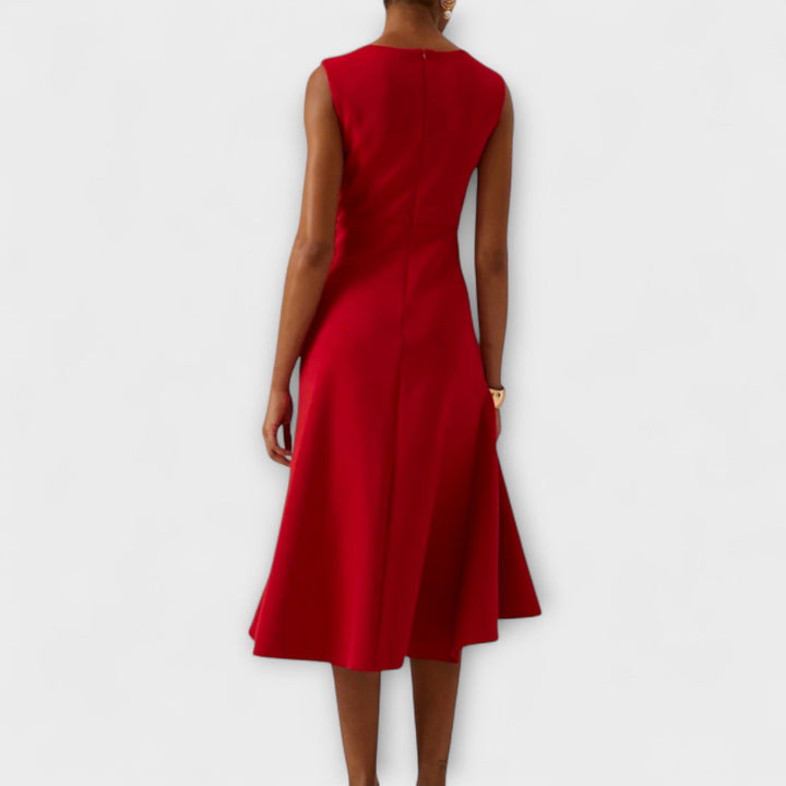 Elegant Asymmetric Midi Dress for Weddings and Parties 1