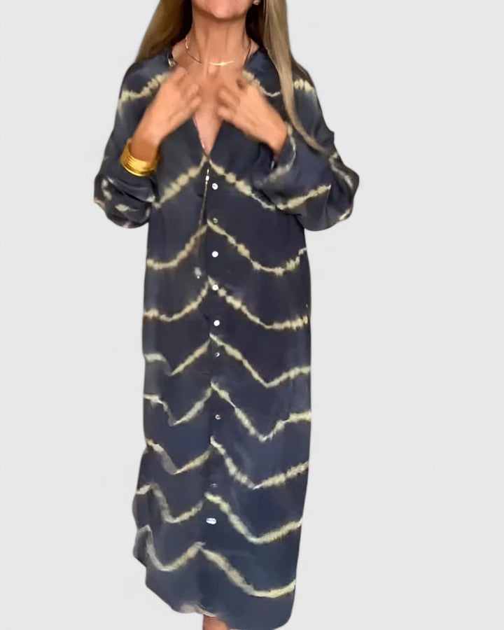 Elegant Boho Striped Maxi Dress for Effortless Style 3