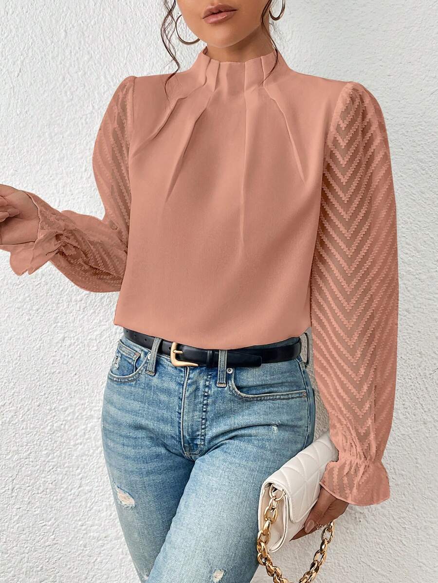 Elegant Casual Turtleneck Womens Blouse - Versatile Winter Style for Every Occasion 2