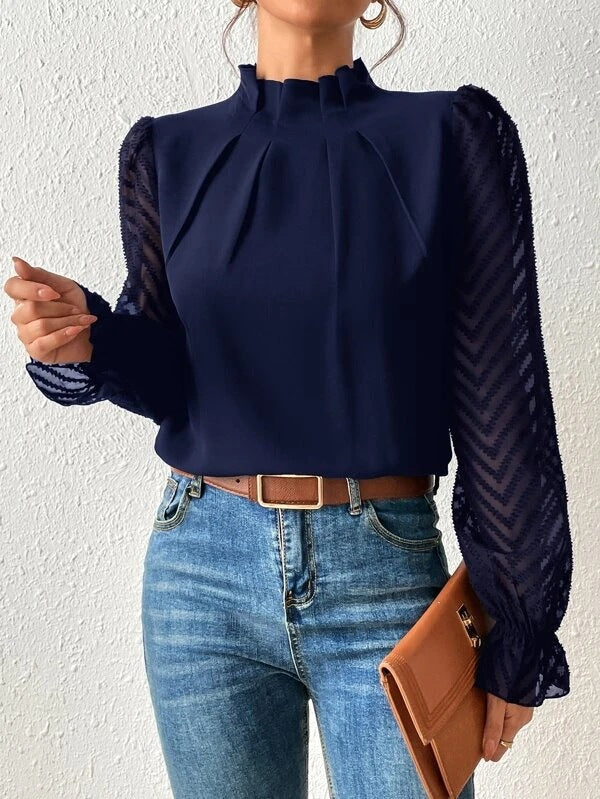 Elegant Casual Turtleneck Womens Blouse - Versatile Winter Style for Every Occasion 6