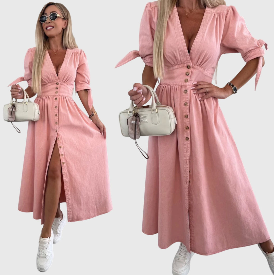 Elegant Denim Dress for Effortless Sophistication and Comfort 1