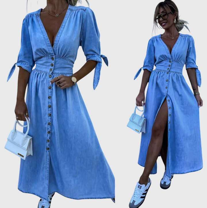 Elegant Denim Dress for Effortless Sophistication and Comfort 3