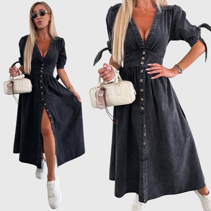 Elegant Denim Dress for Effortless Sophistication and Comfort 4