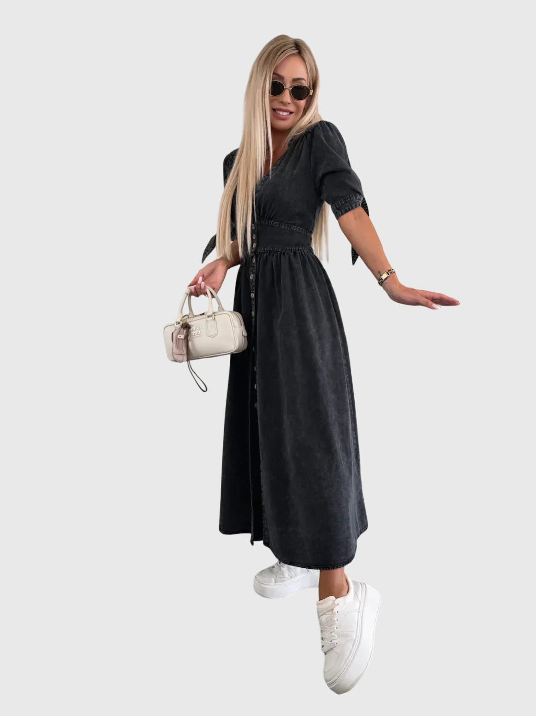 Elegant Denim Dress for Effortless Sophistication and Comfort 6