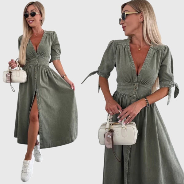 Elegant Denim Dress for Effortless Sophistication and Comfort 7