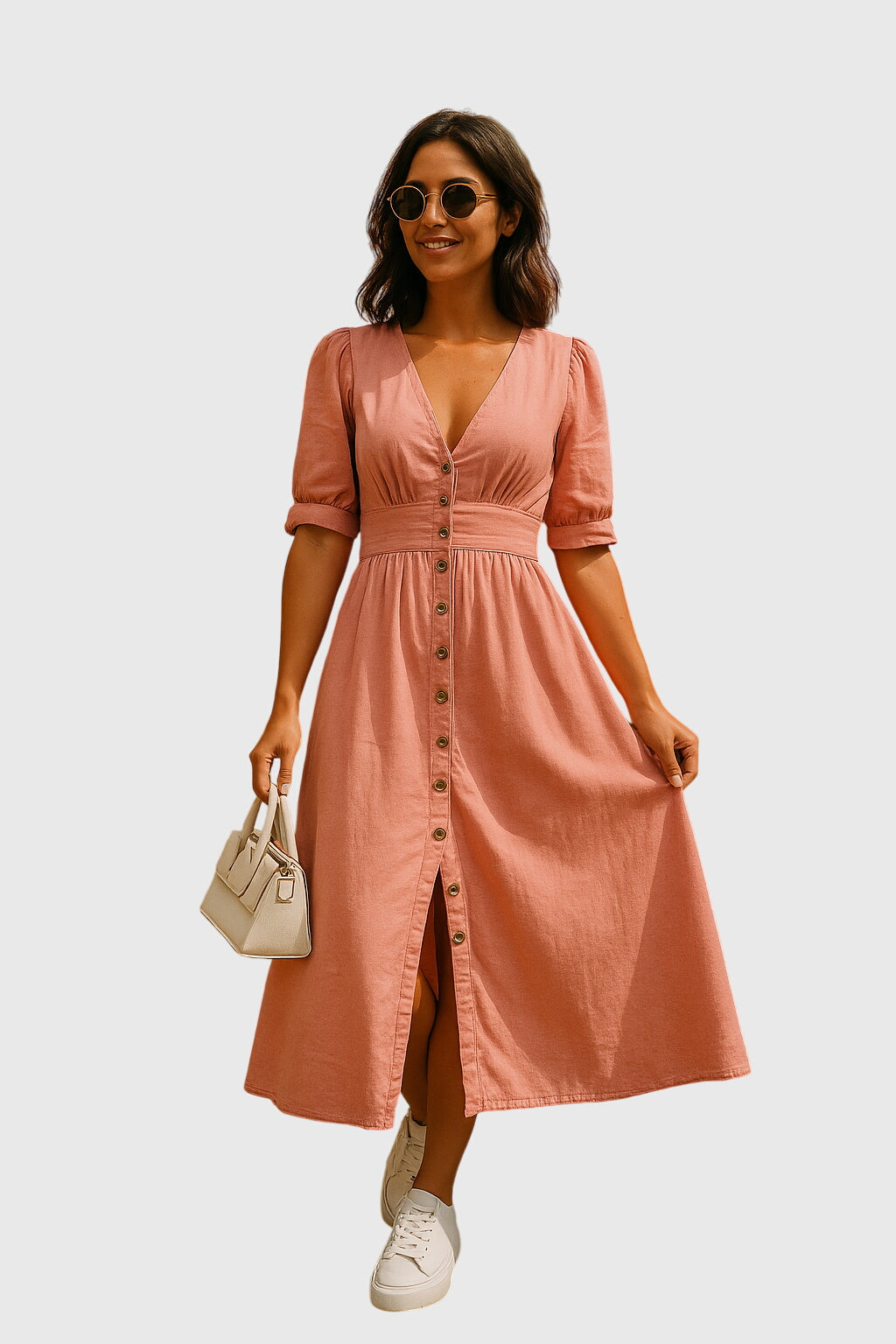 Denim Dress — Flattering Fit Wrinkle-Resistant Elegant Style – Ralruta