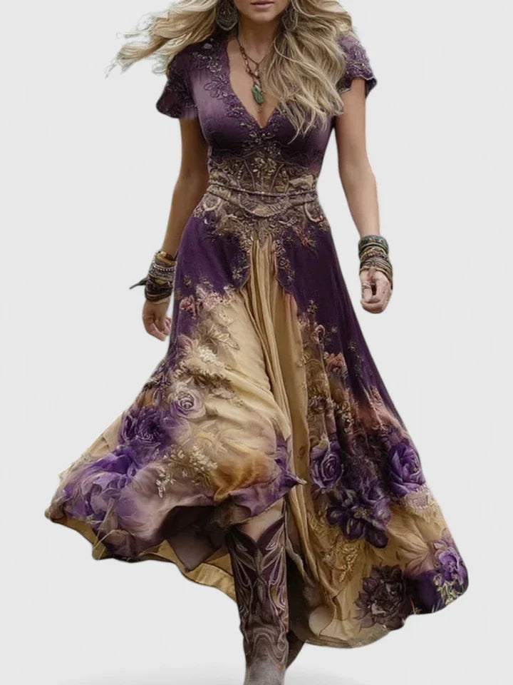 Elegant Floral Maxi Dress for Summer Casual Outings 4