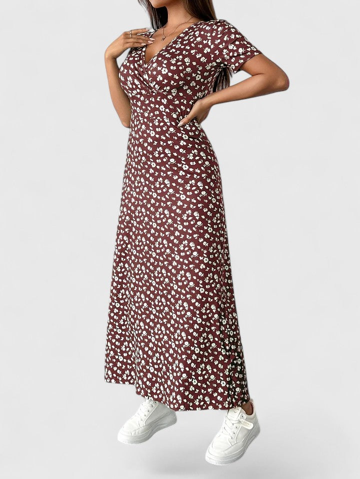 Elegant Floral Maxi Dress for Women - Lightweight and Versatile Style 1
